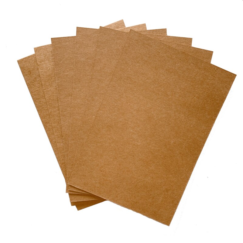 20pcs Blank postcard card Black Kraft Brown White cards lettering vintage Stationery letter paper 14*10CM: Kraft Brown