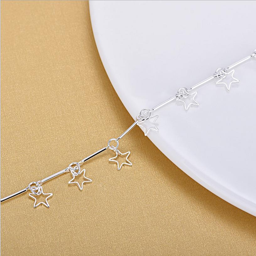 Everoyal breloque argent étoile Bracelet pour femmes bijoux à la 925 argent bijoux bracelets de cheville fille fête fiançailles accessoires femme