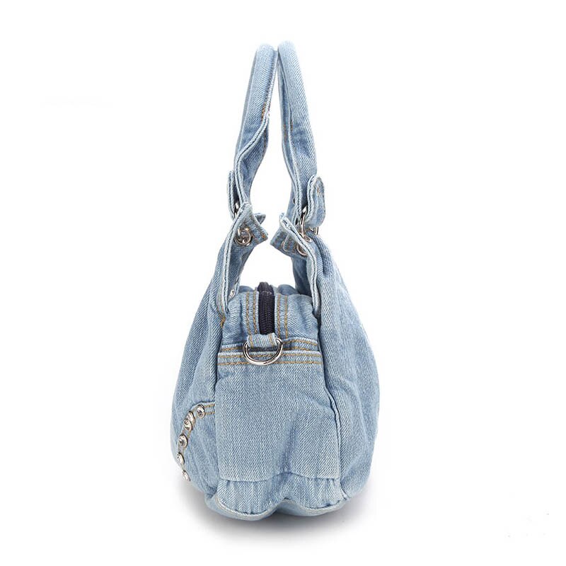 IPinee femmes Denim sacs à main doux de sacs à main avec diamant dames fourre-tout sac Messenger sacs