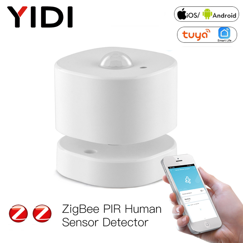 ZigBee PIR Motion Sensor Human Sensor Detector Smart Life Tuya App Control Intelligent Linkage Smart Home Alarm System