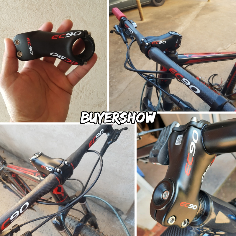 EC90 Bike Stem Full Carbon Fiber 60/70/80/90/100/110/120mm MTB Stem ±6°/17° Bicycle Handlebar Stem for Mountain Road Bike