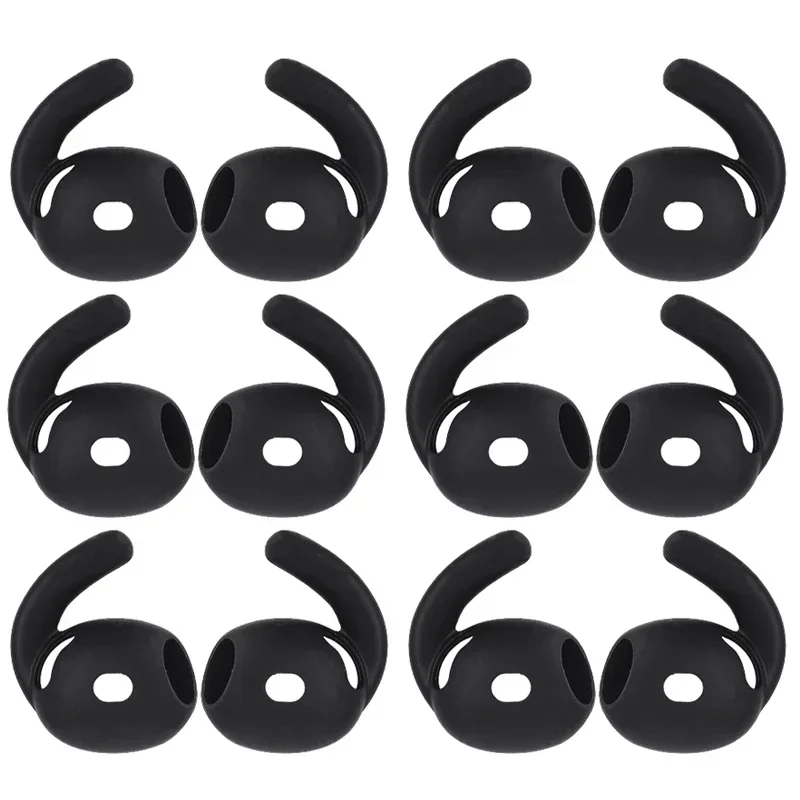 1/6Pairs Ear Tips for AirPods 4 4th Generation Earphones Earhook Earplugs Silicone Cover For Airpods4 Anti Lost Dust Proof Tips: WHEAT