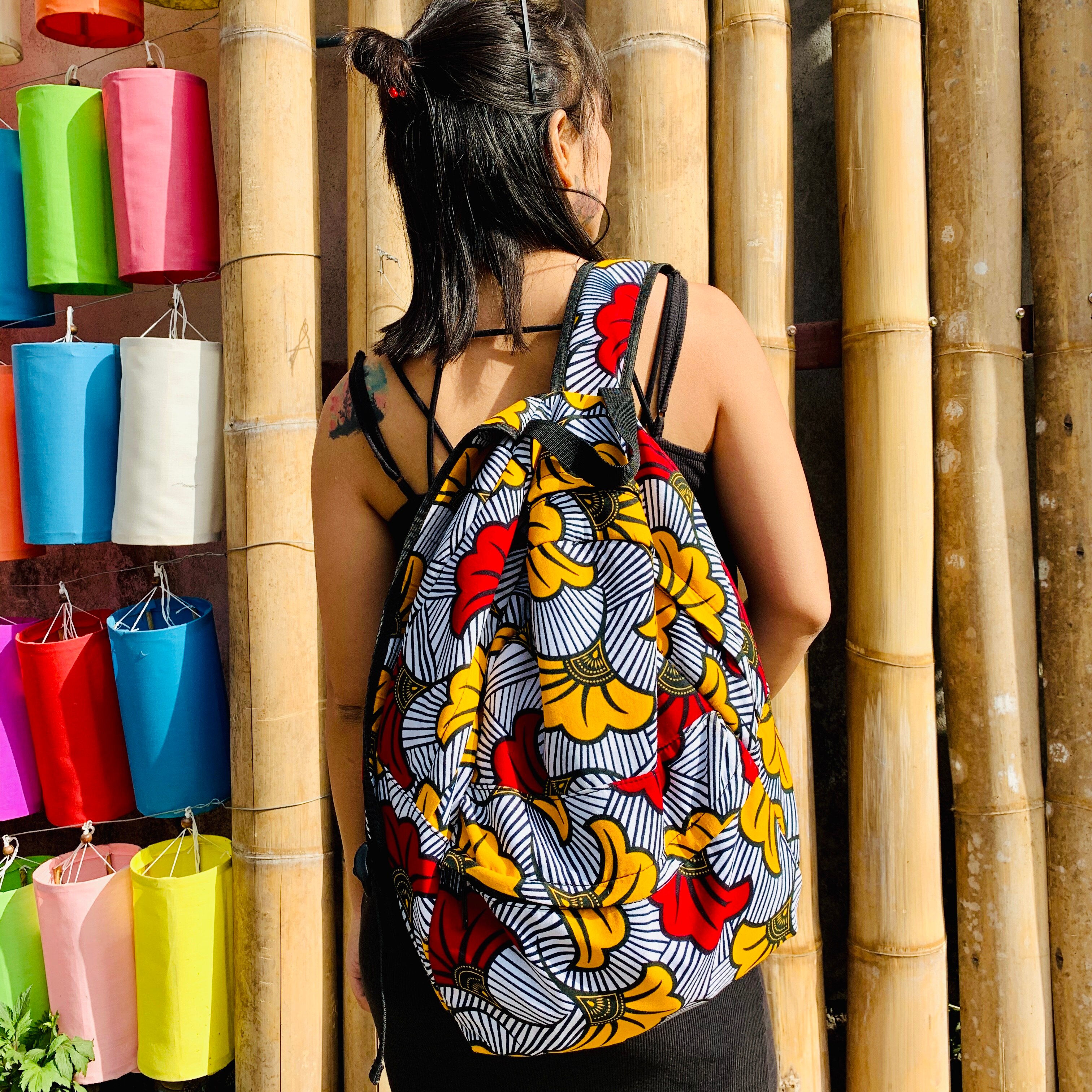 Mochila kente africana de alta estampado de Ankara, bolso escolar de Bolsa De , impermeable, con estampado africano, novedad de