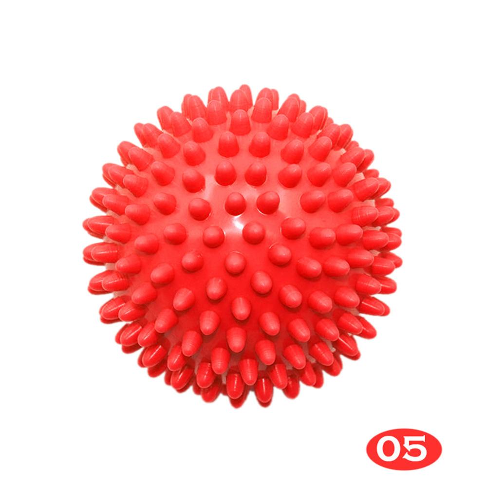 Pvc spiky massage bold udløsepunkt sport fitness hånd fod smerte stress relief fitness tilbehør muskel slappe af bolden 5 farver: Rød