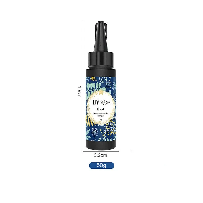 Uv-harpiks 10-100g krystalklar hård type uv-lim ultraviolet hærdende epoxyharpiks til gør-det-selv smykkefremstilling, håndværksdekoration: Grøn