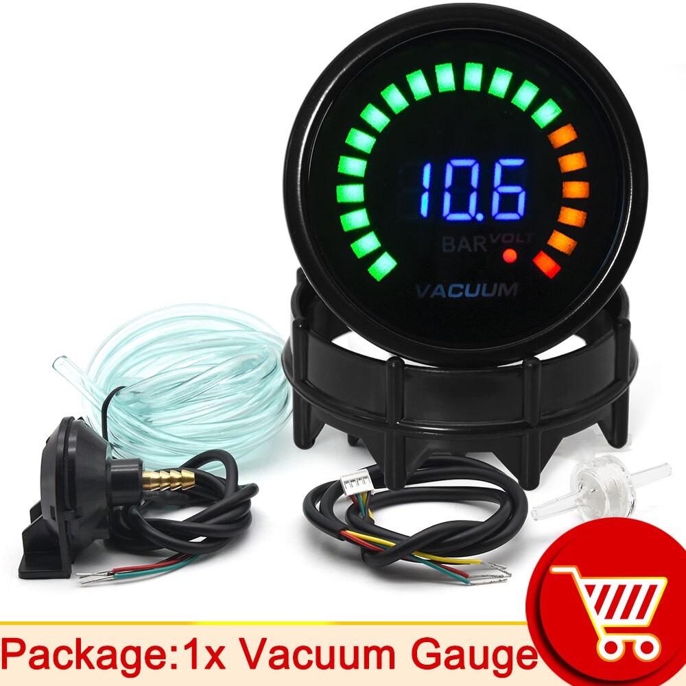 52 MM Wassertemperaturmesser 20 LED Digital Anzeige Schub Messgerät Öldruck Öltemperatur Voltmeter AFR EGT Tachometer Auto Messgerät: MULTI