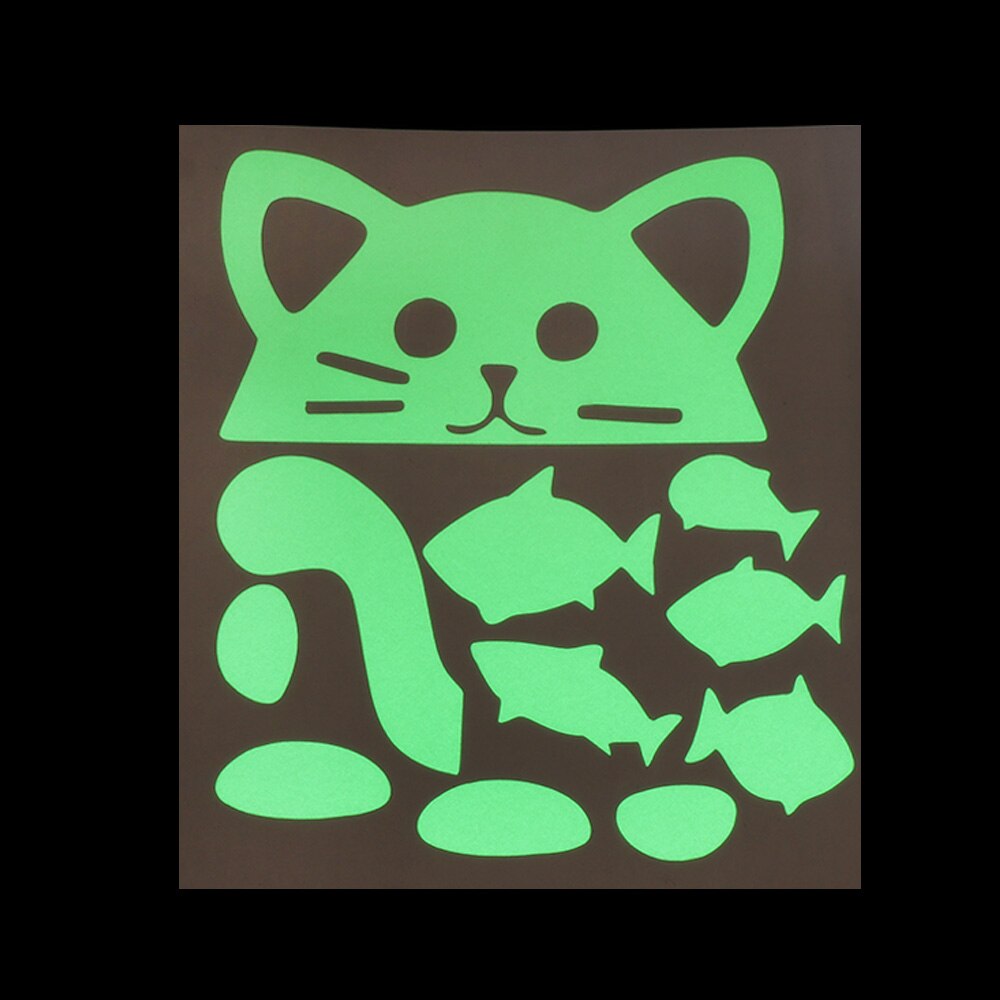 1 Pc Cartoon Schakelaar Sticker Tl Kat Sticker Fairy Moon Star Panda Lichtgevende Sticker Kinderkamer Decor Home Decor