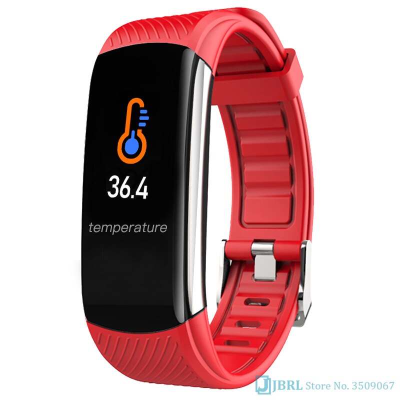 Temperaturklokke barn barneklokker for jenter gutter armbåndsur barn studenter bluetooth klokke elektronisk digital armbåndsur: Rød