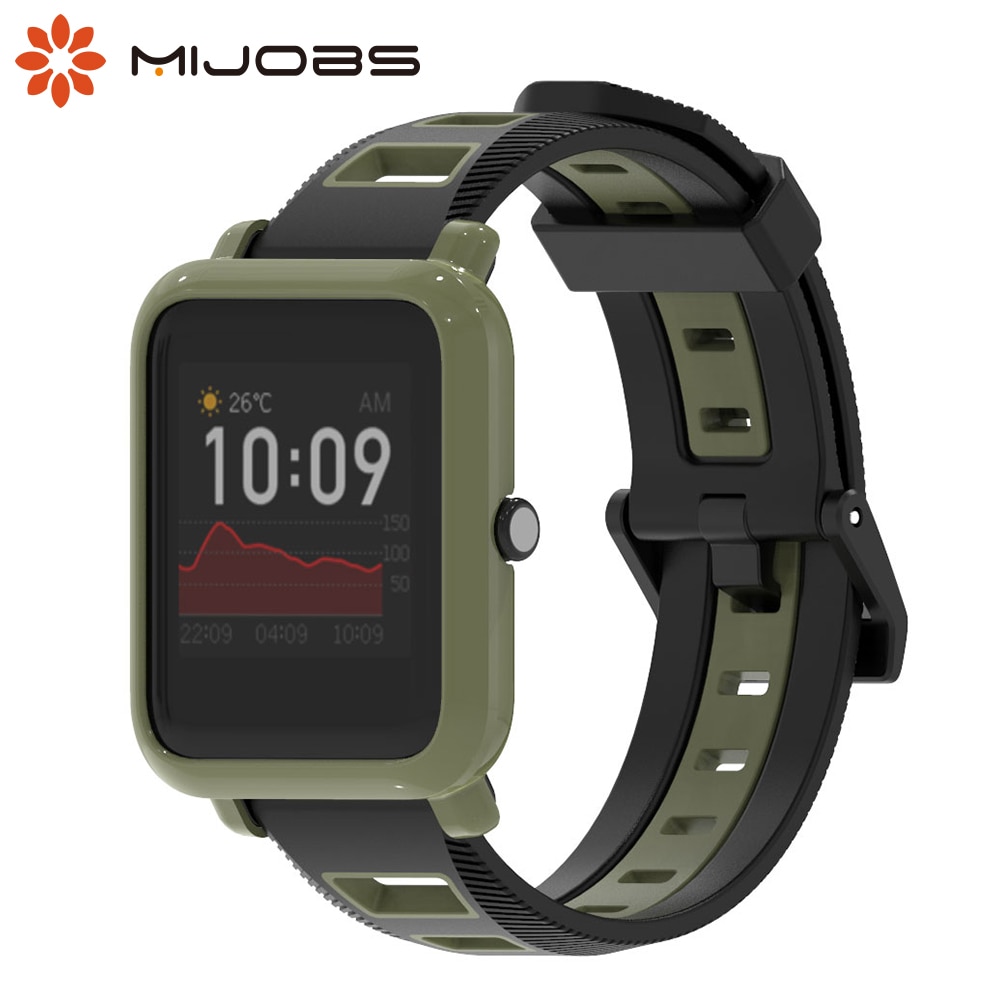 Handledsrem för huami amazfit bip s armband 20mm klockband skydd armband för amazfit bip 1s skyddsfodral för bip s