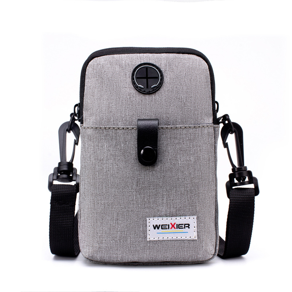 Men's Shoulder Bag Sling Chest Pack Canvas USB Charging Sports Crossbody Male Chest Bags Belt Waist Packs Fast: B gary