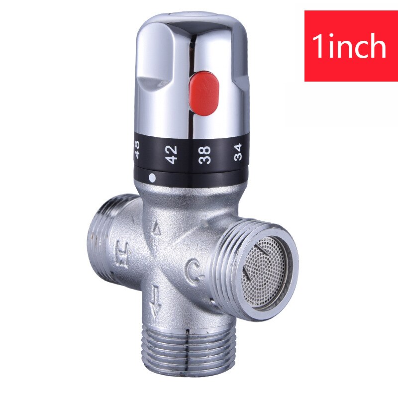 Bathroom Shower Water Thermostatic Control Valve Mixer Faucet Wall Mounted for Solar Water Heater Valve Parts Ceramic Cartridge: A3