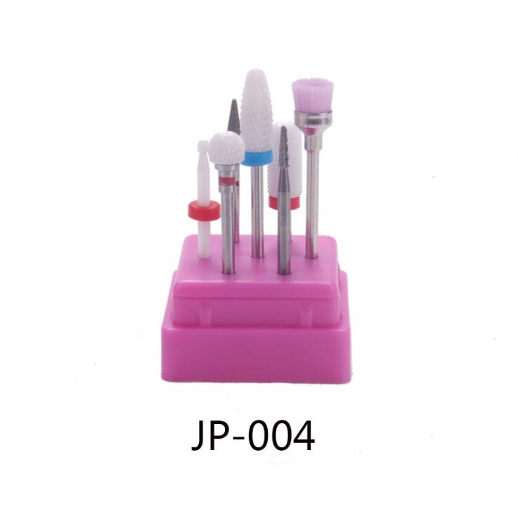 7 Stuks Nagels Boren Tungsten Manicure Cutter Voor Nagels Keramische Boren Sets Nail Sander Tip Set Van Snijders voor Manicure: JP004