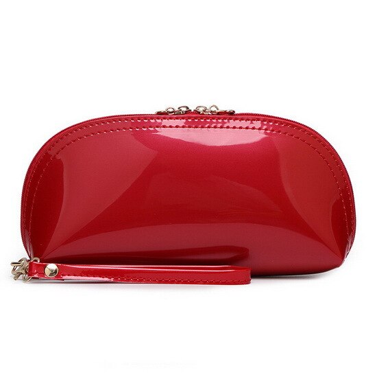 Summer candy PU patent leather day clutches star style Evening Bag Luxury purse 15 colors WLHB1146: Red