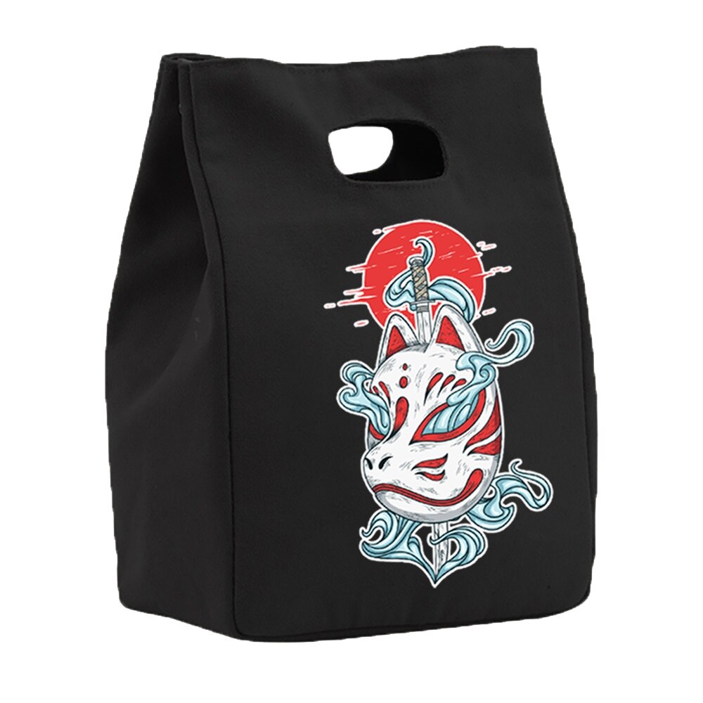 Isolierung Mittagessen Lebensmittel Isolierung Kühler Taschen Magnetische Geschmack Leinwand Tasche Zinn Folie Lebensmittel Taschen Tragbare Multifunktions Drucken Eco Tasche: 5Maske016