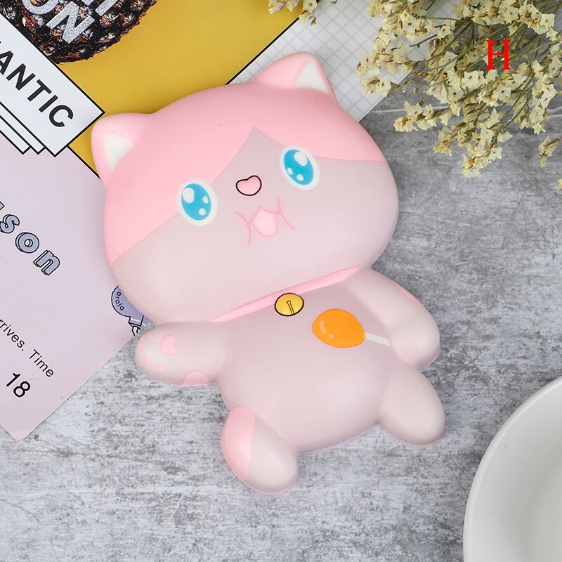 Creatieve Leuke Speelgoed Trage Rebound Half Cat Note Book Sticker Stress Relief Speelgoed: H