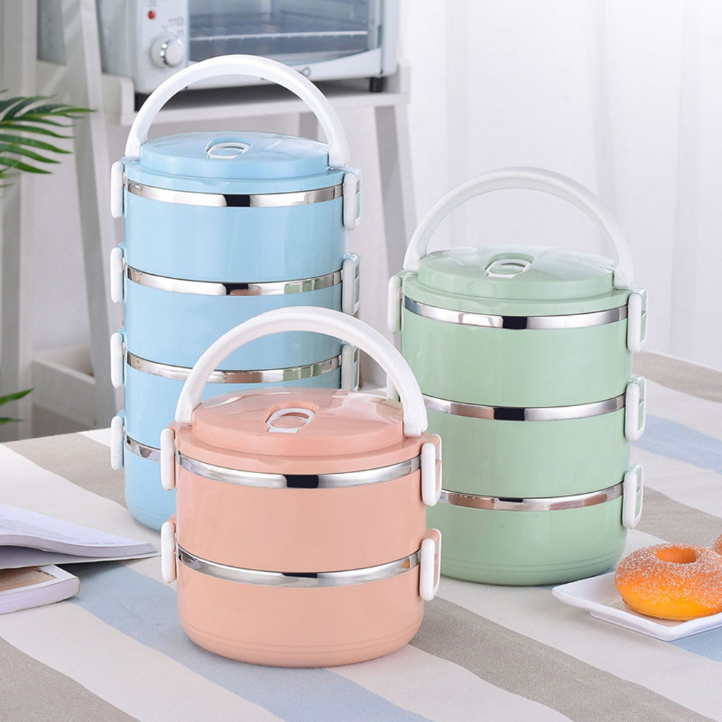 Stainless Steel Japanese Lunch Box Sealed Insulated Food Containers Organizer Kids Student Lunch Heated Meal Portable LunchBox
