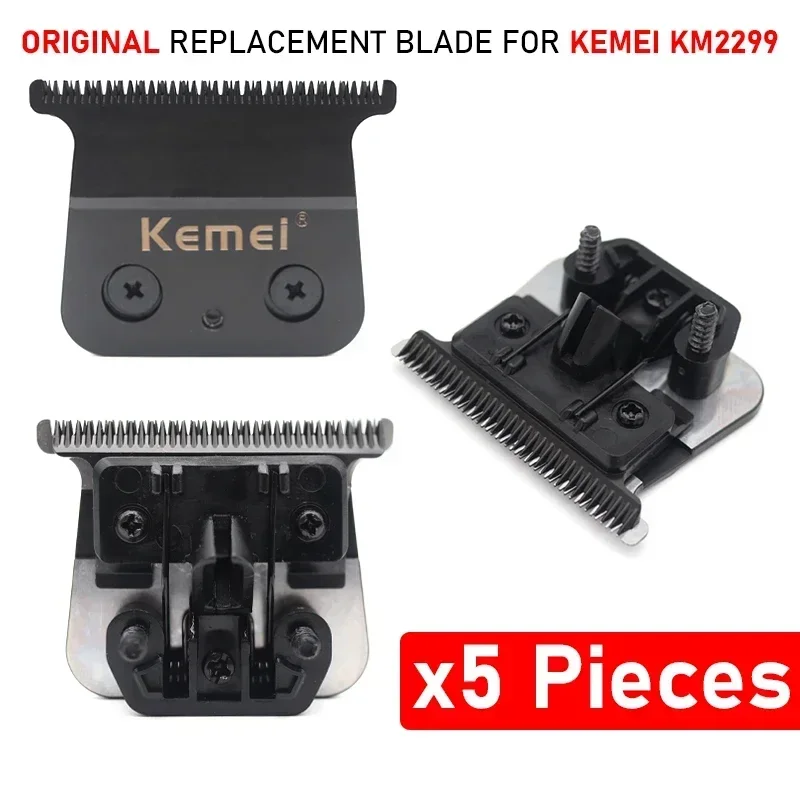 Original Replacement DLC Trimmer Blade Fit for Kemei KM-2299 Clipper Hair Trimmer Cutter Head Parts Accessories: Red