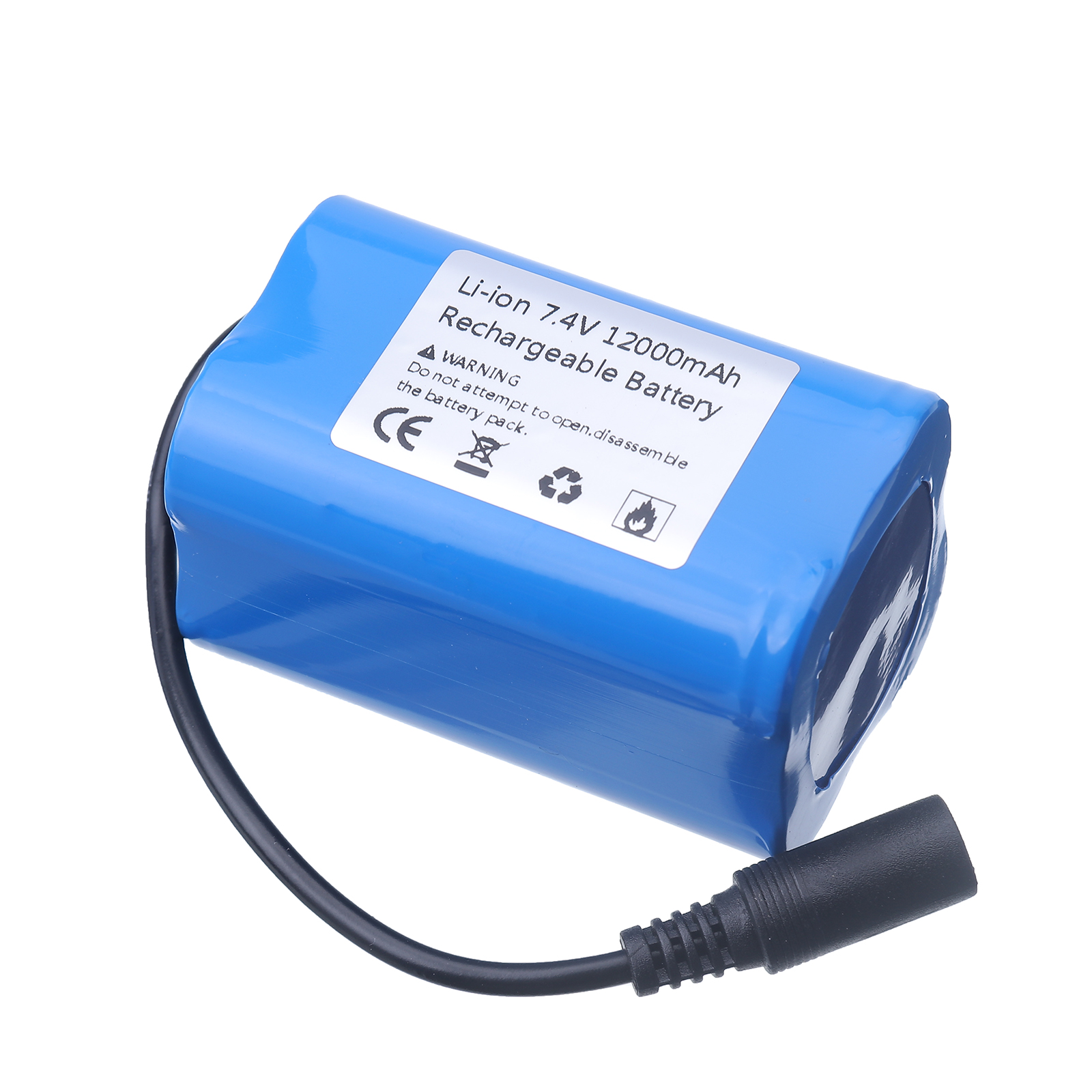 7.4v 12000 mah 6000 mah batteri til  t188 t888 -5 v007 c18 h18 så på fjernkontroll rc fiske agn båt deler: 1 stk 12000 mah