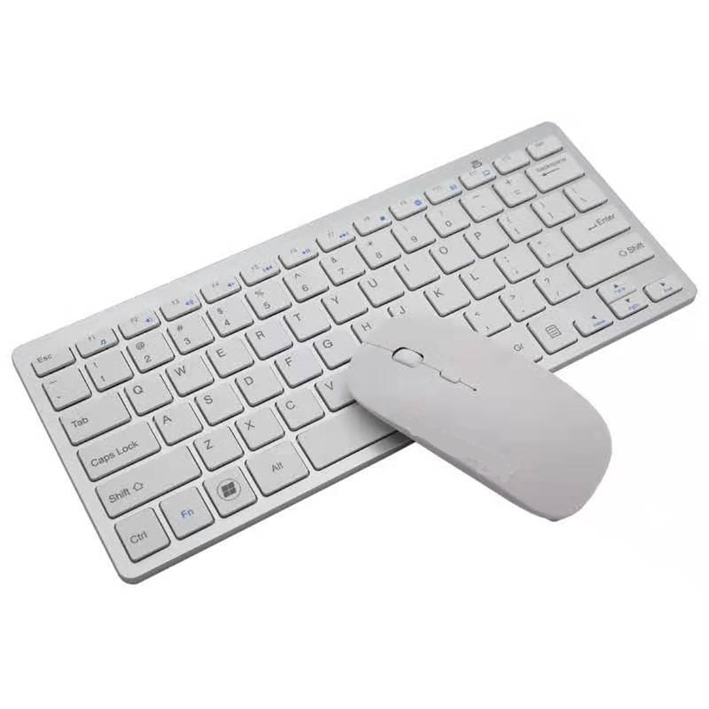 2.4GHz Wireless Keyboard Mouse Set Ultra-thin Compact Portable Keyboard Mouse Suitable for PC Desktop Computer Notebook