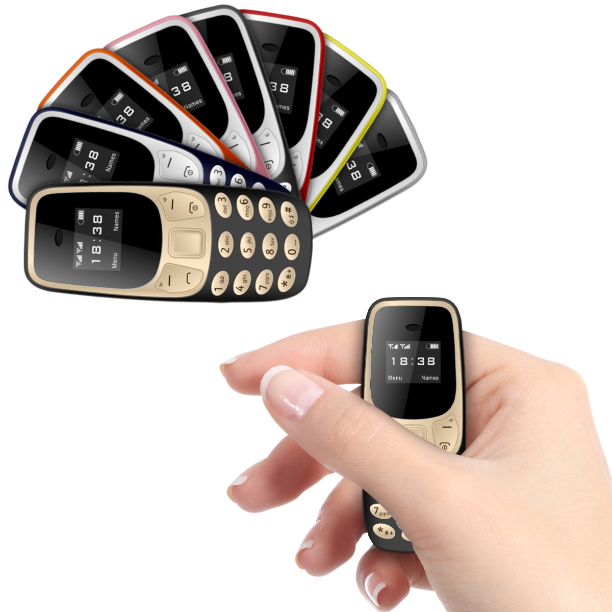 SERVO Kleine Mobiele Telefoon Bluetooth Dialer Magische stem Lage Straling Telefoongesprek Opname 2/3 SIM GSM Ontgrendeld Mini Mobiel