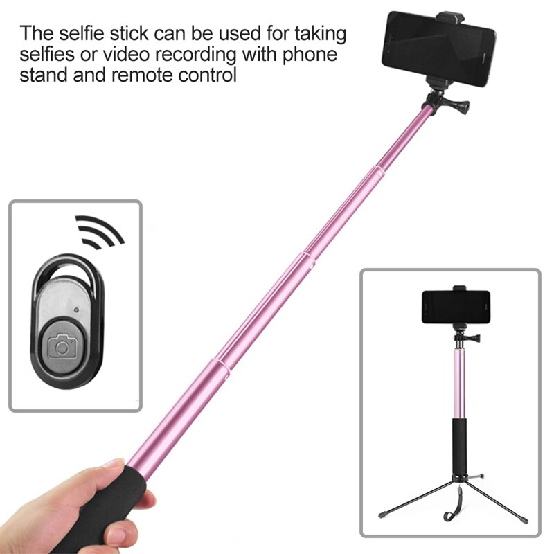 26CM Dimmable LED Ring Light Photo Phone Video Light Lamp with Tripods Selfie Stick Ring Light Phone Holder(Pink)