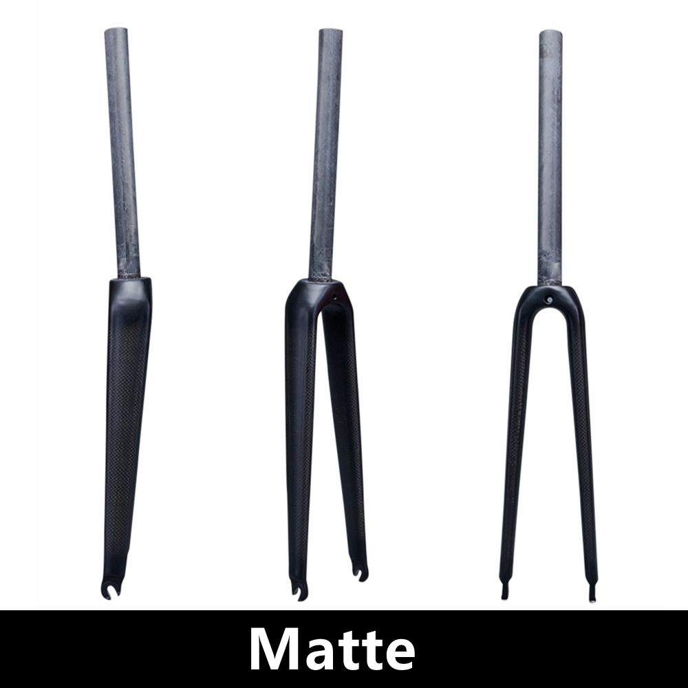 Carbon Front Fork Road Bike Fork 650C Cycling Rigid Front Fork Bike Accessories Straight Tube Diameter 1-1/8" 28.6mm: Matte