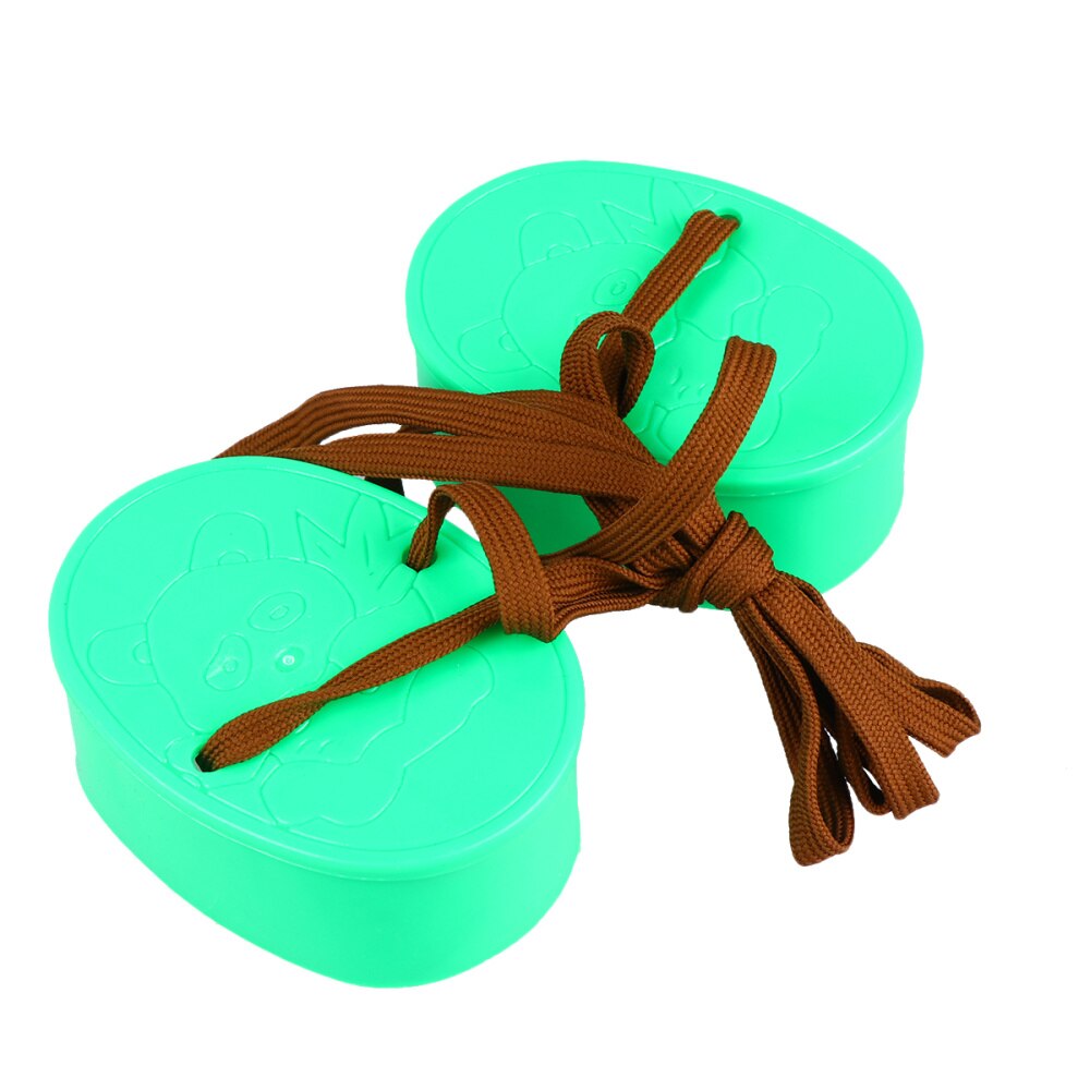 1 Pair Children's Thickened Elliptical Stilt Balance Trainer Kids Balance Training Plaything (Red)