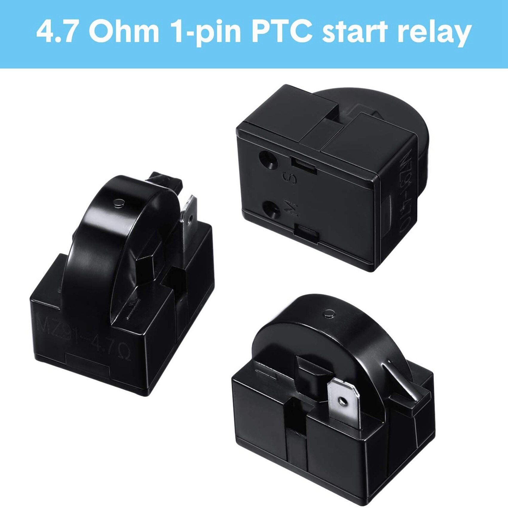 Yaootely QP2-4.7 PTC Relais 1 Pin KüHlschrank Relais und 6750C-0005P KüHlschrank üBerlastung Schutz