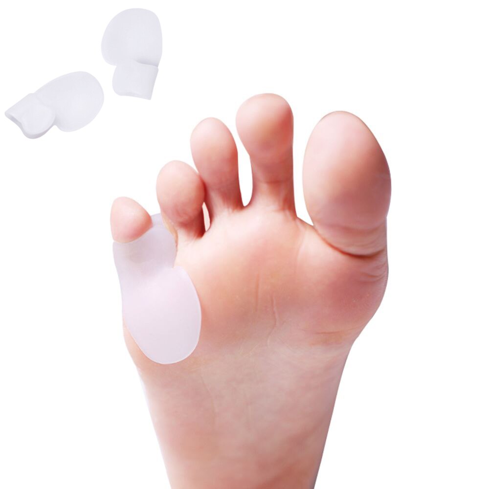 2Stck Fuß Finger Zehe Silikon Gel Zehe Separator Abstandshalter Erzähler Hallux Valgus Pedikübetreffend Korrektor Ballen Knochen Schutz Fuß Pflege: 9