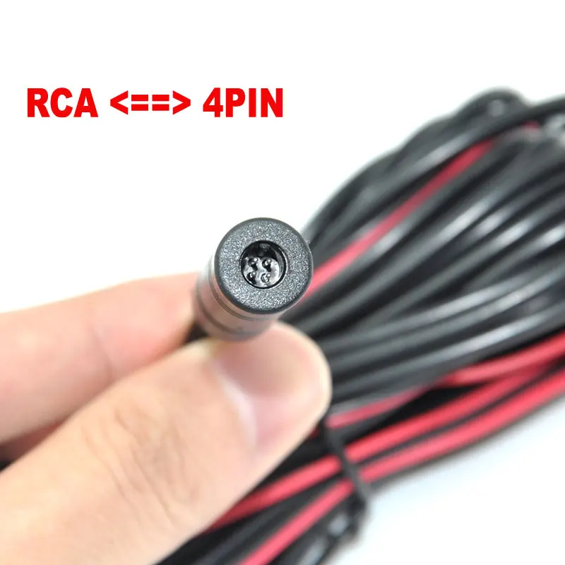 6 Meters RCA-4PIN Or RCA-RCA Video Cable For Car Parking Rearview Rear View Camera Connect Car Monitor DVD Trigger Cable