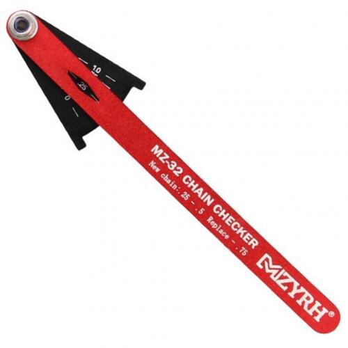 Multi-Functional Chains Gauge Measurement For Mountain Road Bike MTB Bicycle Chain Wear Indicator Tool Chain Checker Kits: Red