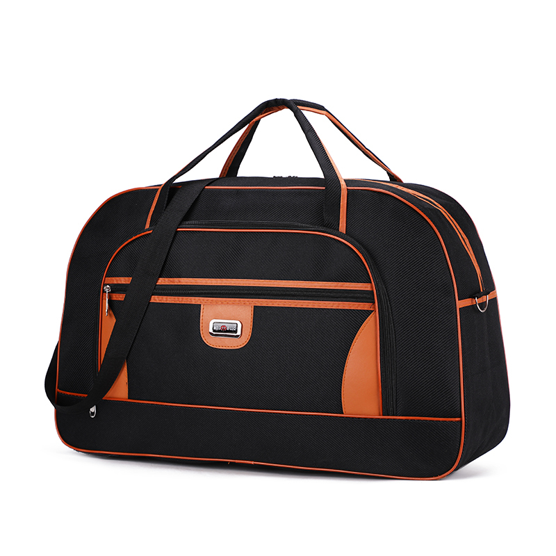 Super grande capacité sac de voyage pour femmes imperméable à l'eau hommes sacs polochon voyage Weekender nuit bagage à main grand sac à bandoulière: Black Travel bag