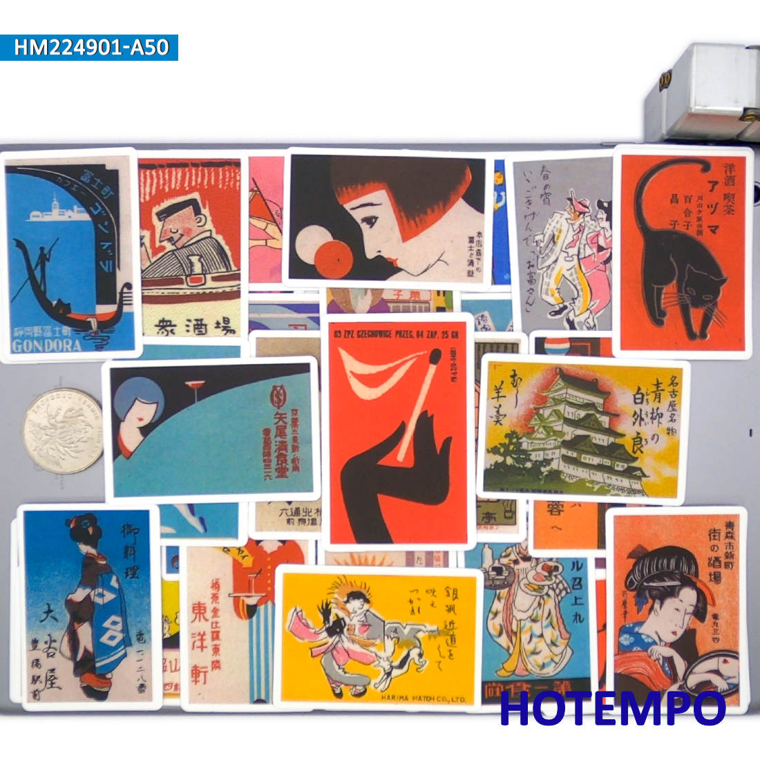 20/30/50 sztuk, stare reklamy, plakaty, naklejki, Styl japoński, Retro Trip, Śmieszne naklejki, Nadaje się do DIY Scrapbook Bagaż Bike Car Laptop Motocykl Gitara, Naklejka na telefon: zgniły zielony