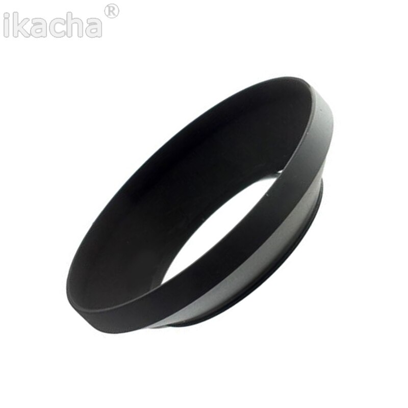 49 52 55 58 62 67 72 77 82mm Black Camera Metal Lens Hood Wide Angle Screw In Mount Lens Hood For Canon Nikon Sony Pentax