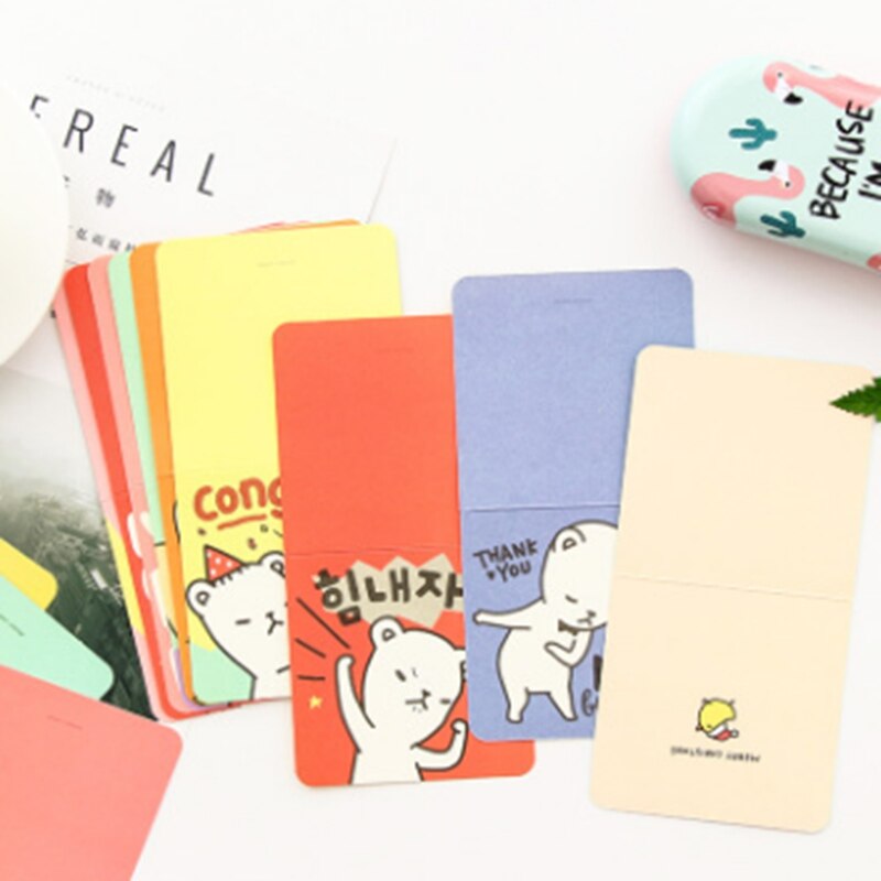 Miniature Cartoon Small Card Greeting Card Girl Blessing Valentine Tanabata Festival Invitation Birthday Card