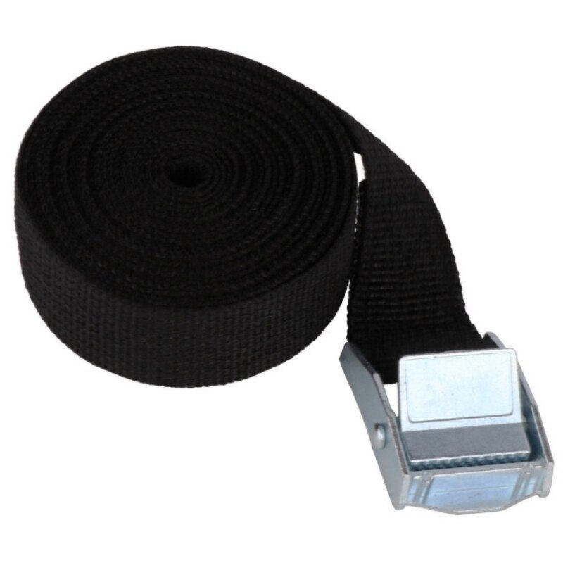 5M * 25Mm Auto Spanning Touw Tie Down Strap Sterke Ratchet Riem Bagage Tas Lading Sjorren Met metalen Gesp