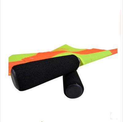 Fotboll handflagga praktisk sportträning domarsignal flaggor fotboll domarutrustning rött gult kort visselpipa 35*35cm