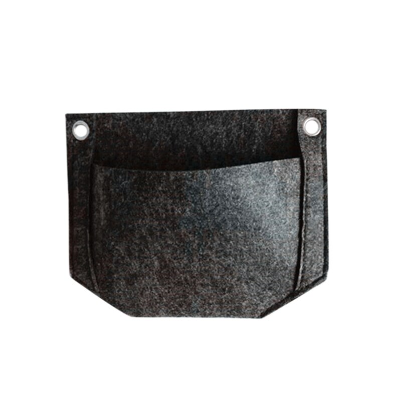 Casa Giardino Pensile Borse Feltro Giardino Coltiva il Sacchetto Tessuto Crescere pentola Giardino Verticale Tessuto Borse E Ripari per Piantumazione di verzura Vasi di Piante Vaso di fiori: buio grigio   16x20cm