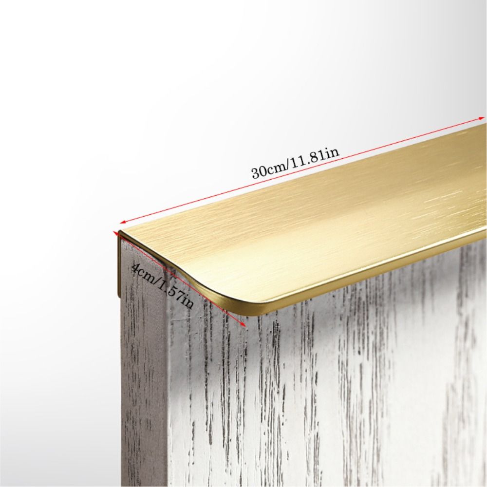 Skjulte skabsgreb i aluminiumslegering, skjulte antioxidante skuffegreb, moderne, snavsafvisende skabsdørgreb