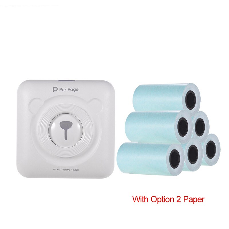 4 Options Mini Digital Cute Camera Pocket Cam with USB&Instant Paper 9 Rolls Color Thermal Paper+3 Rolls Adhesive Sticker Paper