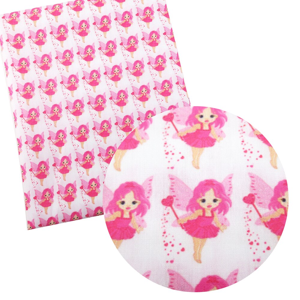 50*145cm ange lettres imprimer Polyester coton tissu Patchwork pour tissu marionnette vêtement tissu Quilting matériel poupée, 1Yc13586: 1057997001