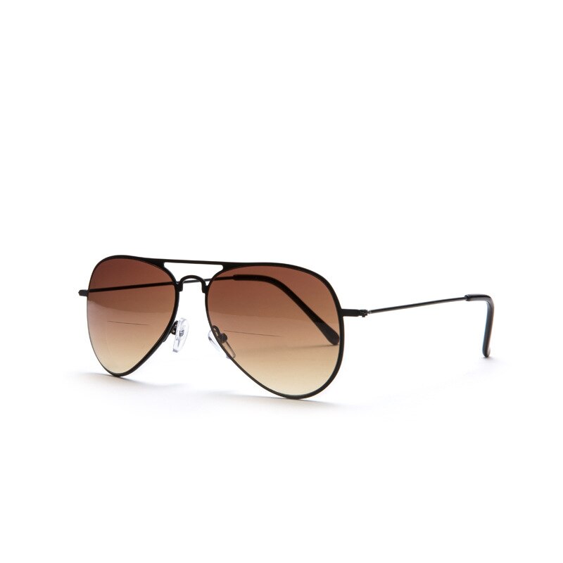 Zilead Reading Sunglasses Retro Pilot Metal Women&amp;Men Presbyopic Shades Glasses Eyewear With Diopters Presbyopic+1.0~+3.5 Unisex: +100 / Brown