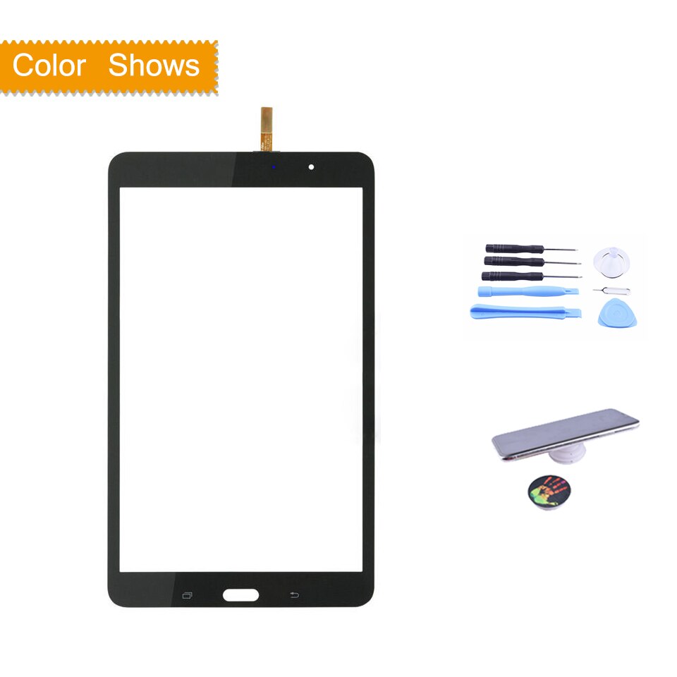 Voor samsung galaxy tab pro 8.4 sm-t321 t321 t325 wifi sm -t320 t320 touchscreen digitizer front glas paneel sensor touchscreen: T320 zwarte met cadeau