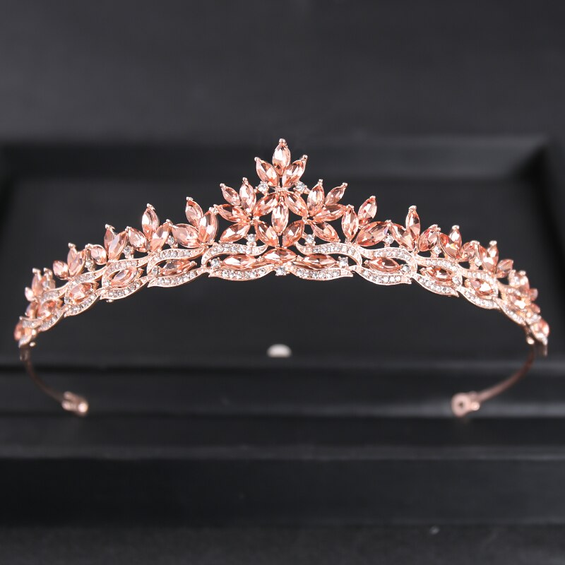 Barokk luksus rhinestone brudekrone tiara sølvbelagt krystall ball diadem kroner pannebånd bryllup hårtilbehør smykker