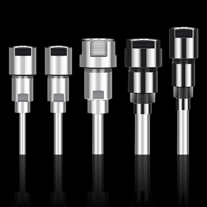 1PC Router Bit Extension Rod 6mm 1/4'' 8mm 12mm Shank Collet Engraving Machine Extension Milling Cutter Tool Holder