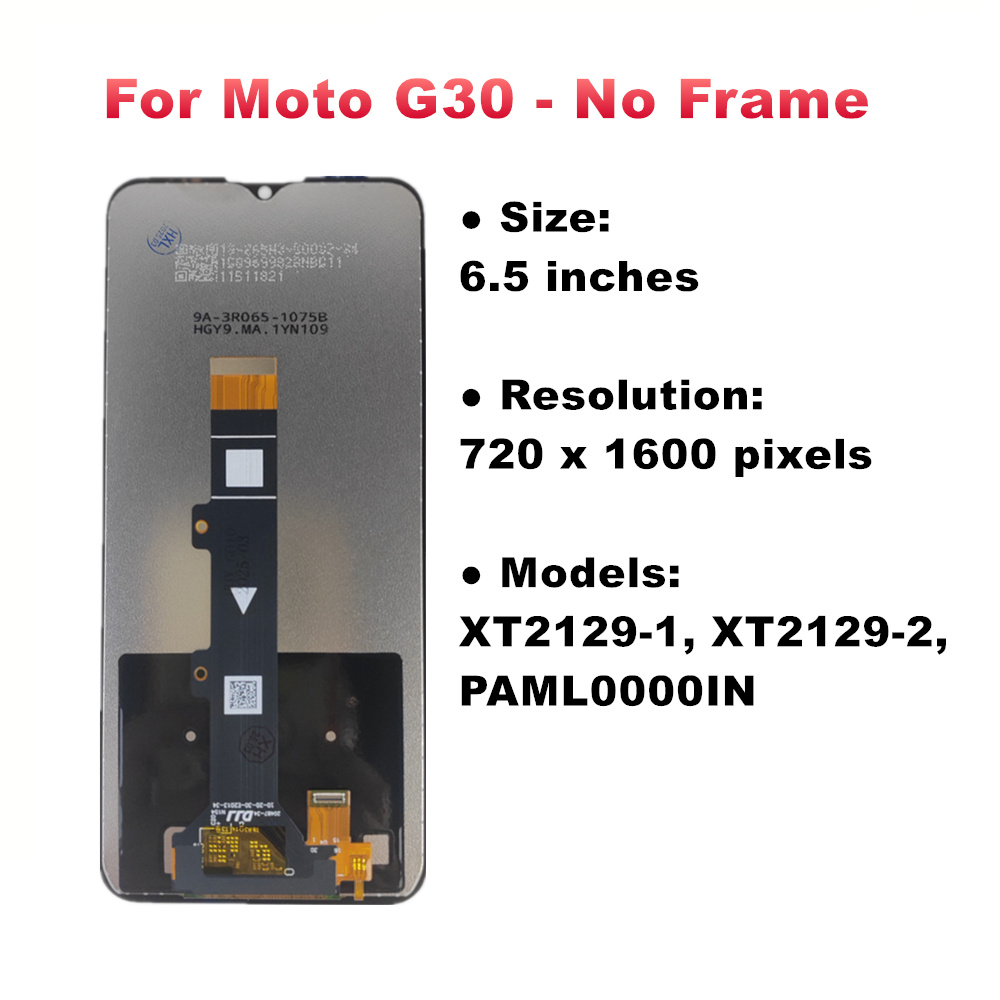 Wyświetlacz robić serii Moto G robić Motorola Moto G10 G20 G30 G50 4G 5G G60 G60S G100 Wyświetlacz LCD Ekran dotykowy Digitizer z ramką: lazur