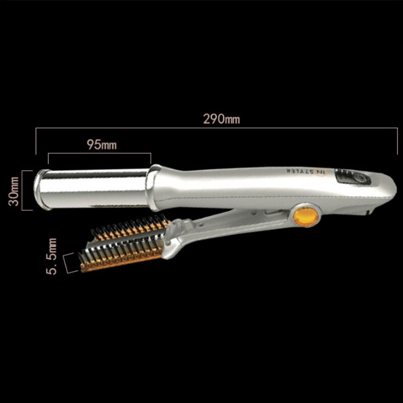 Straight hair curling artifact straight volume dual-use hairdressing tools electric curling iron home straightening splint 50W
