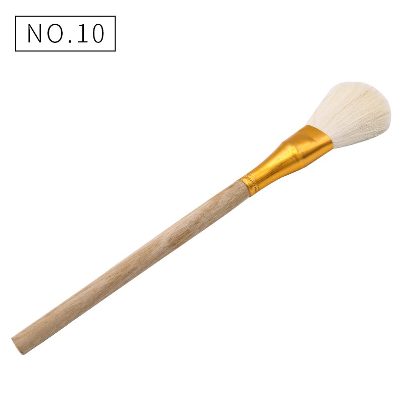 10 stücke Wolle Stift Pinsel Glatte und Weiche Gold Blättert Stift Gute Werkzeug für Vergoldung Blätter Pinsel: Nein10