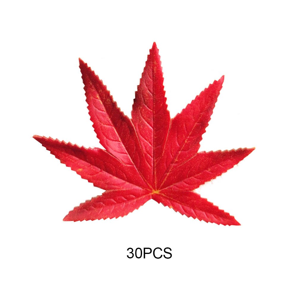 90PCS Herfst Decoratie Kunstmatige Esdoorn Planten Maple Bladeren Bruiloft Woondecoratie Party Garden Decor: A1