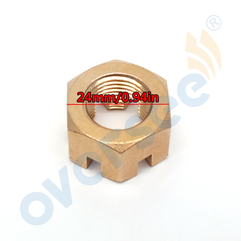 90171-16011 Copper Castle Nut For Yamaha Outboard Motor Propeller 40HP 50HP 55HP 60HP 70HP 90HP